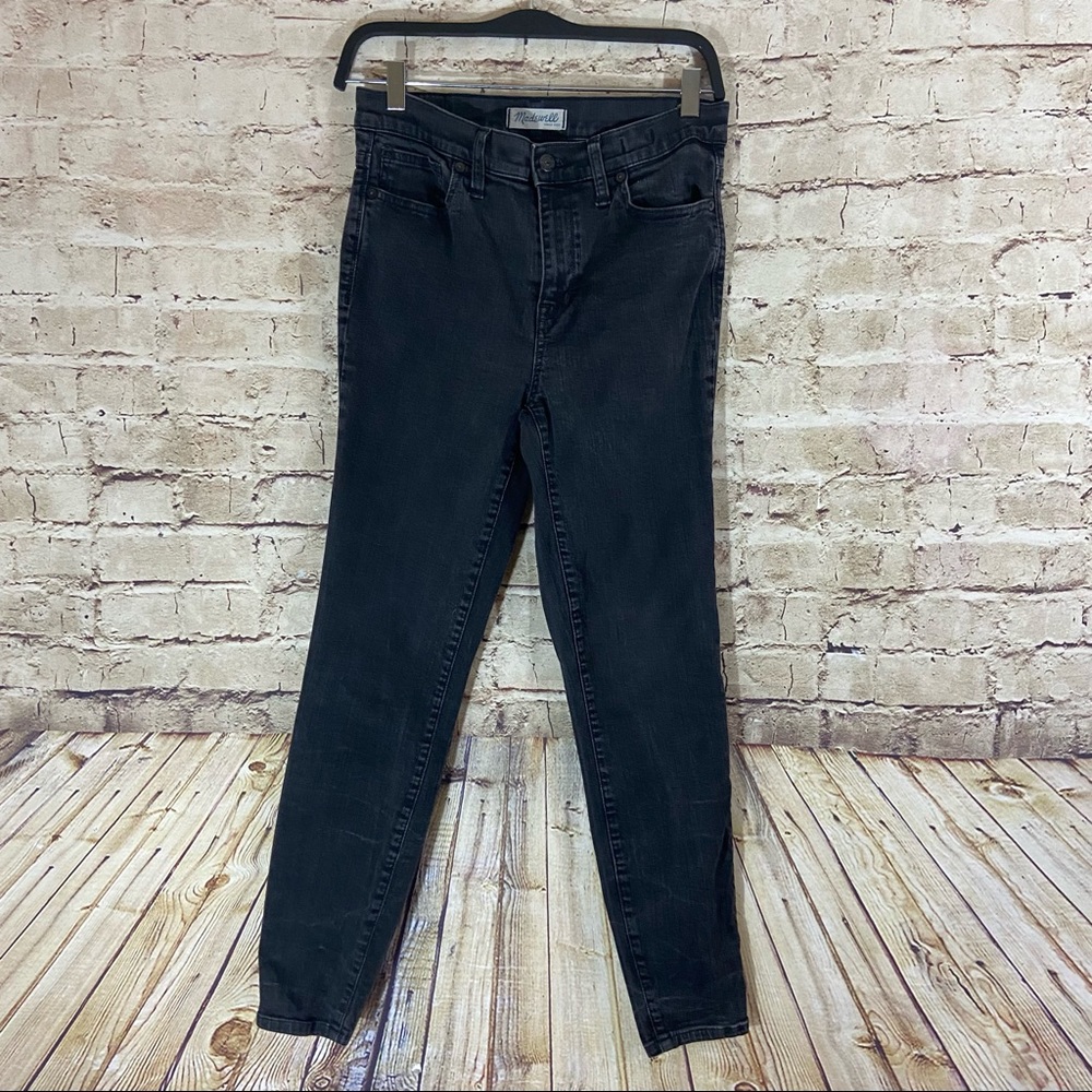Madewell black high riser skinny jean size 30